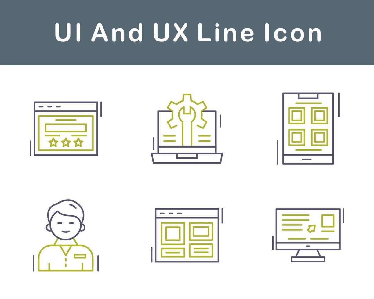 UI And UX Vector Icon Set