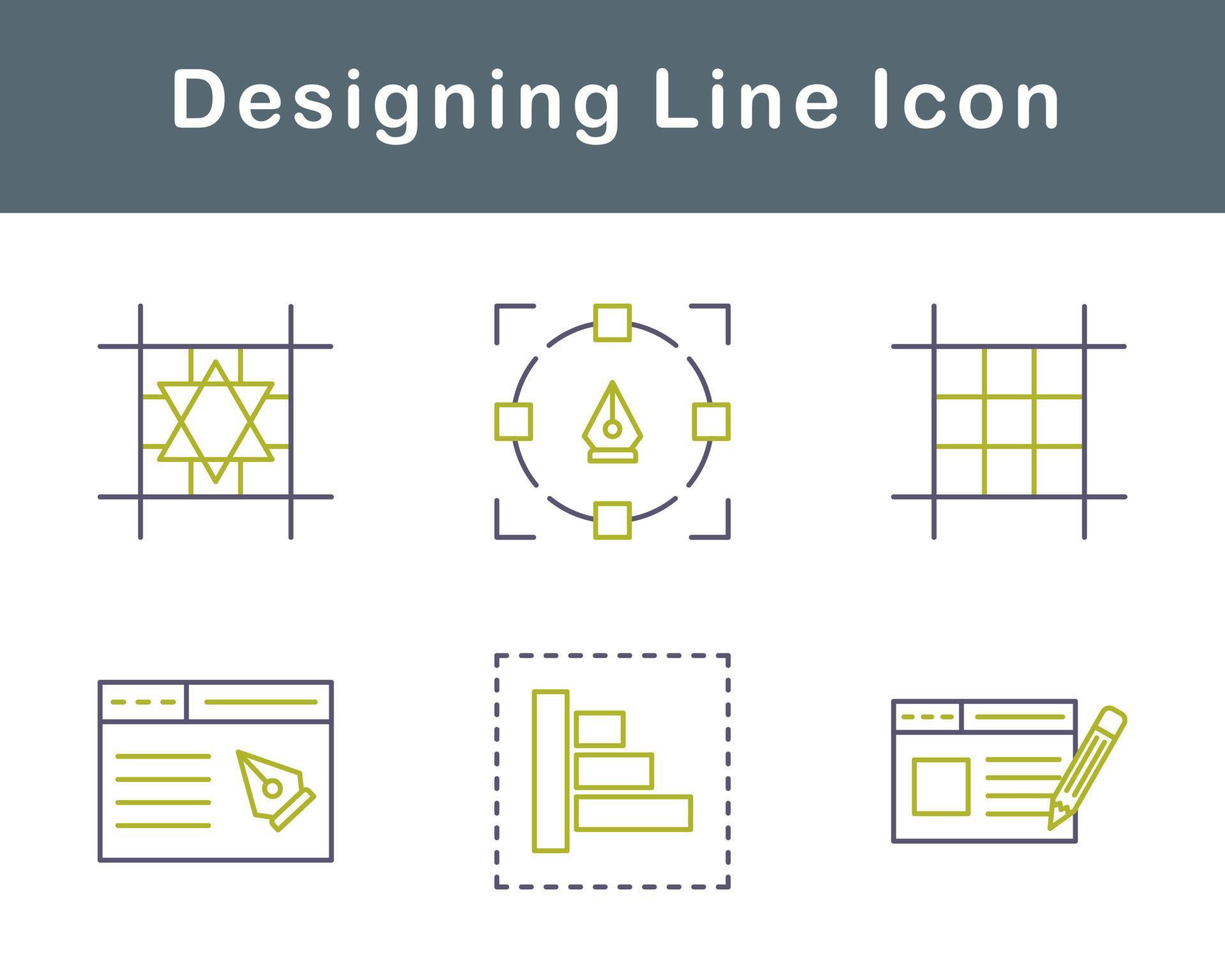 Designing Vector Icon Set 20708394 Vector Art at Vecteezy