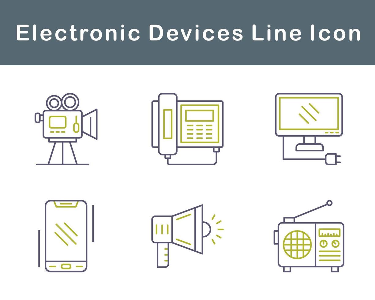 electrónico dispositivos vector icono conjunto