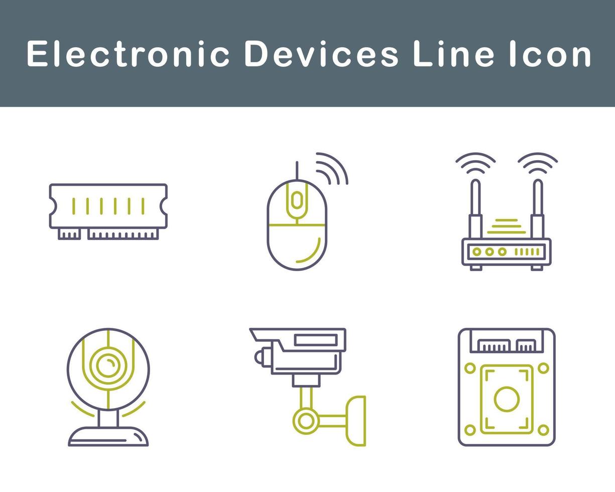 electrónico dispositivos vector icono conjunto