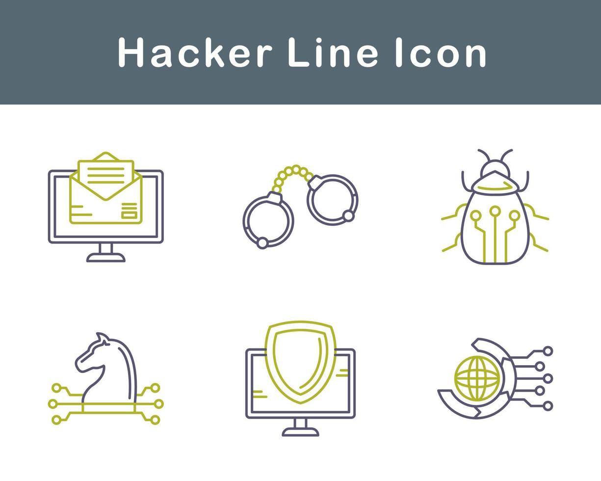 Hacker Vector Icon Set