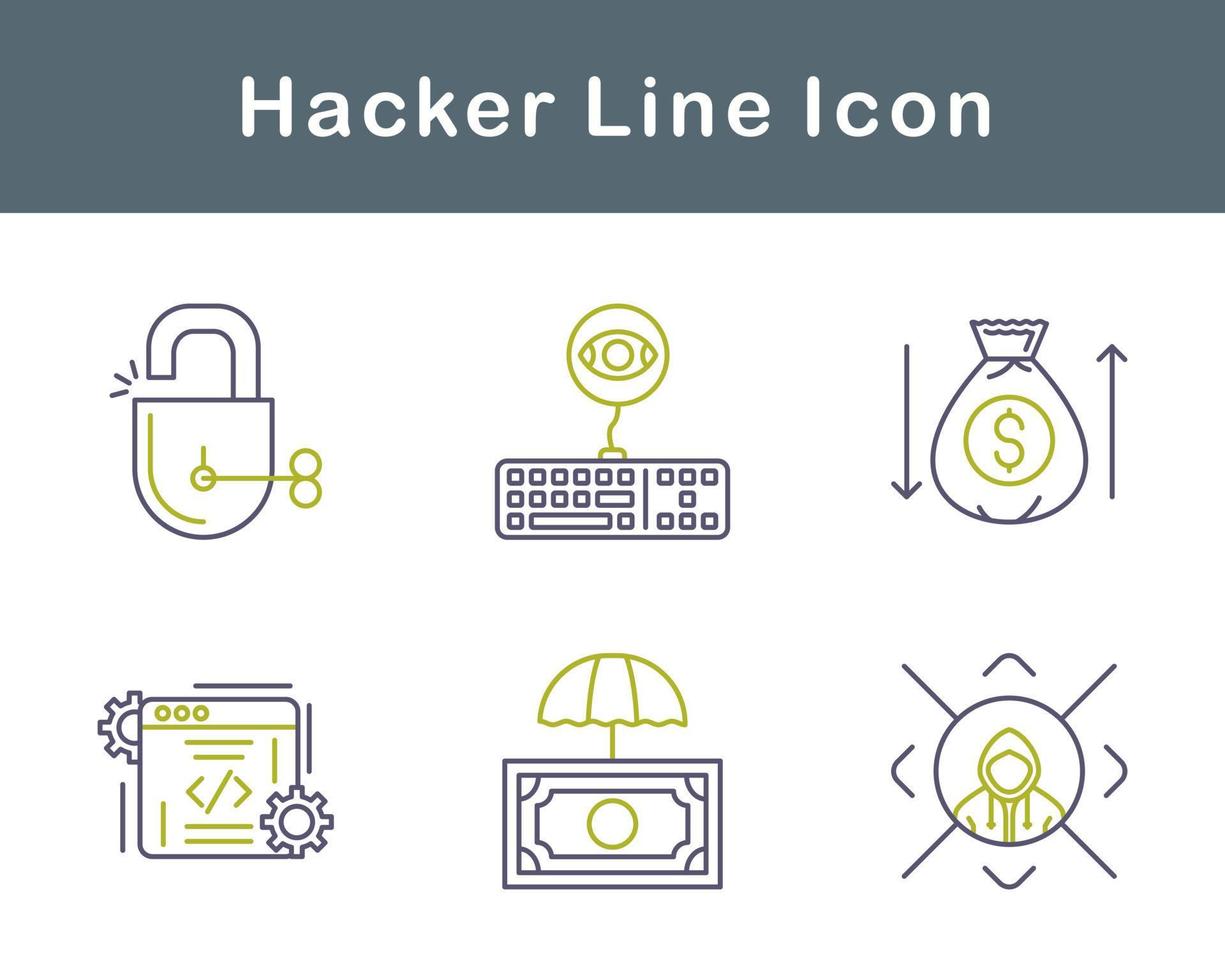 Hacker Vector Icon Set