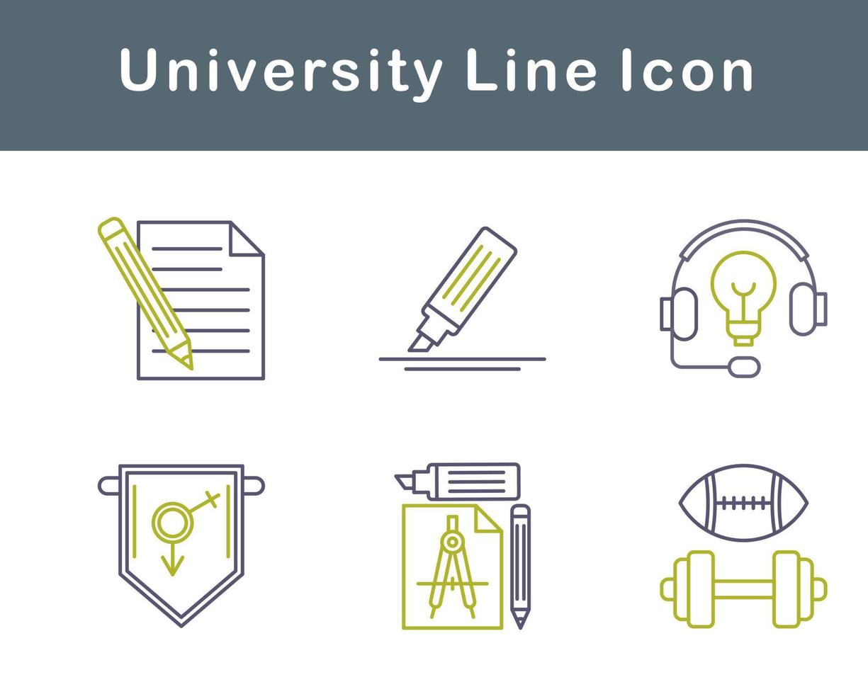 university Vector Icon Set