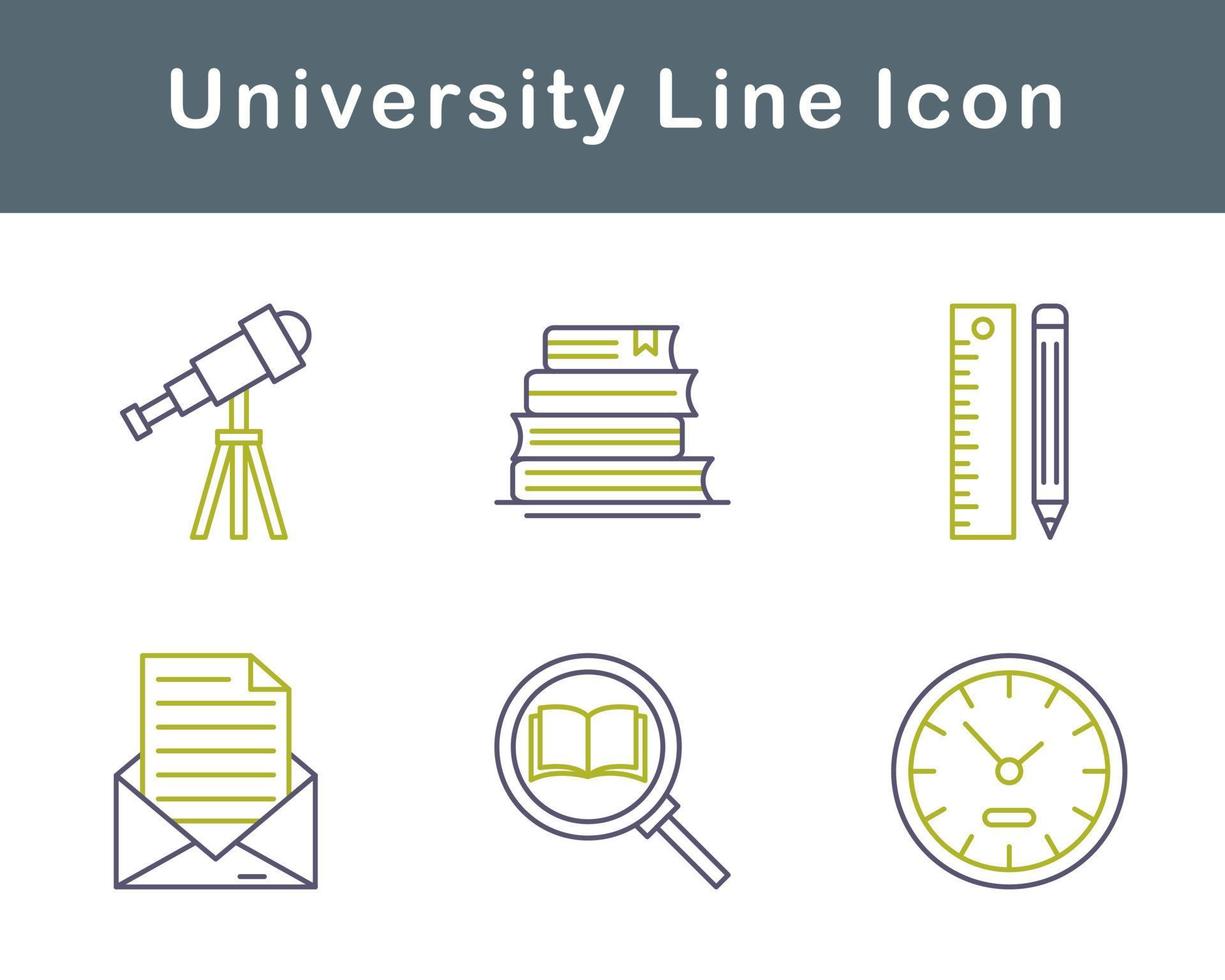 university Vector Icon Set