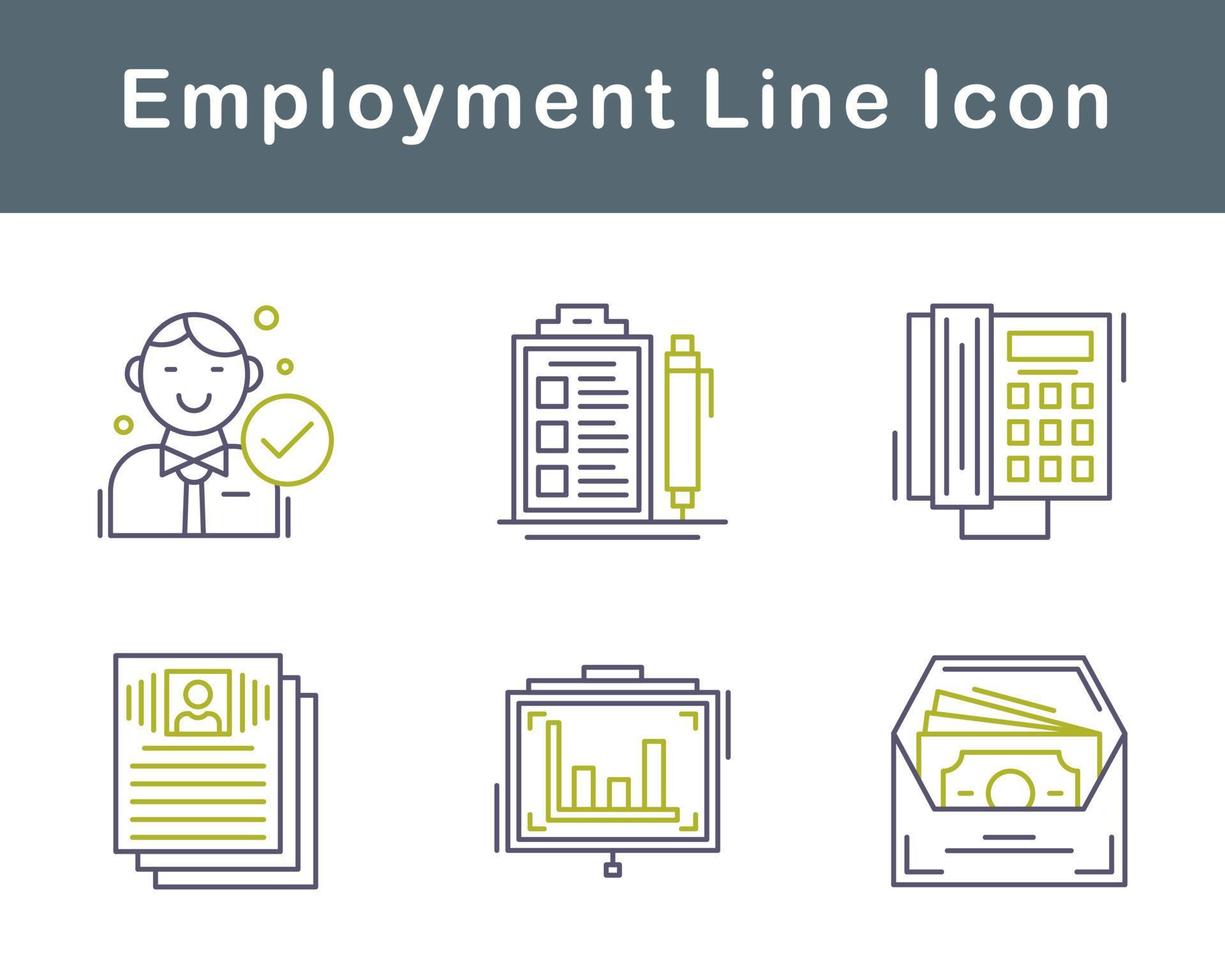 Employment Vector Icon Set