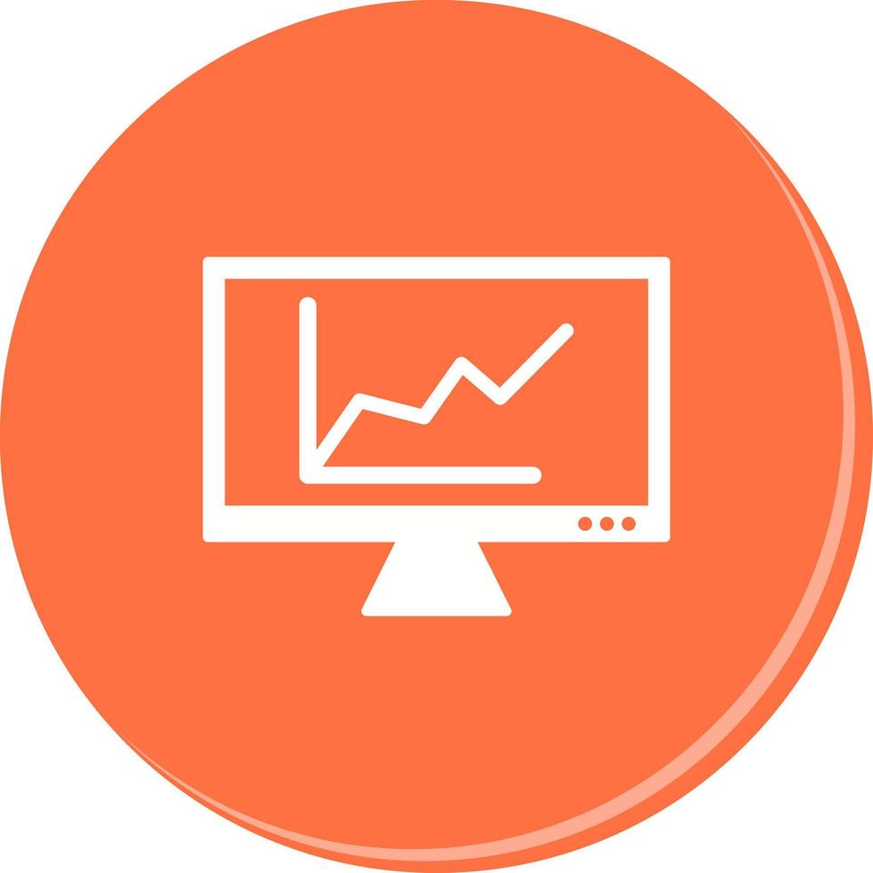 Online Graph Vector Icon