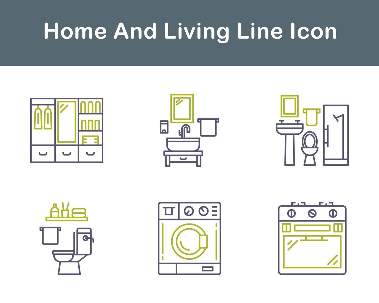 Home And Living Vector Icon Set