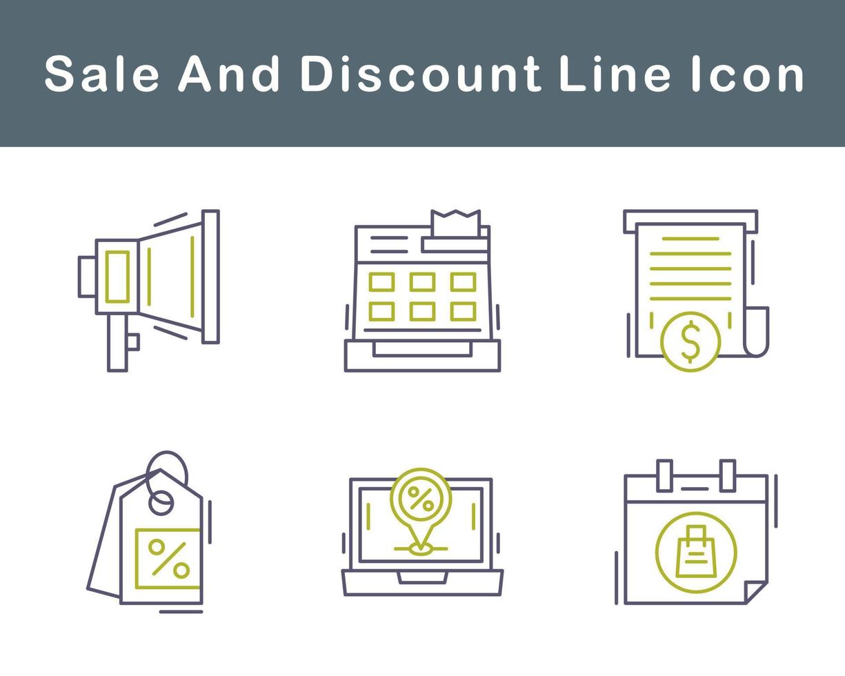 Sale And Discount Vector Icon Set