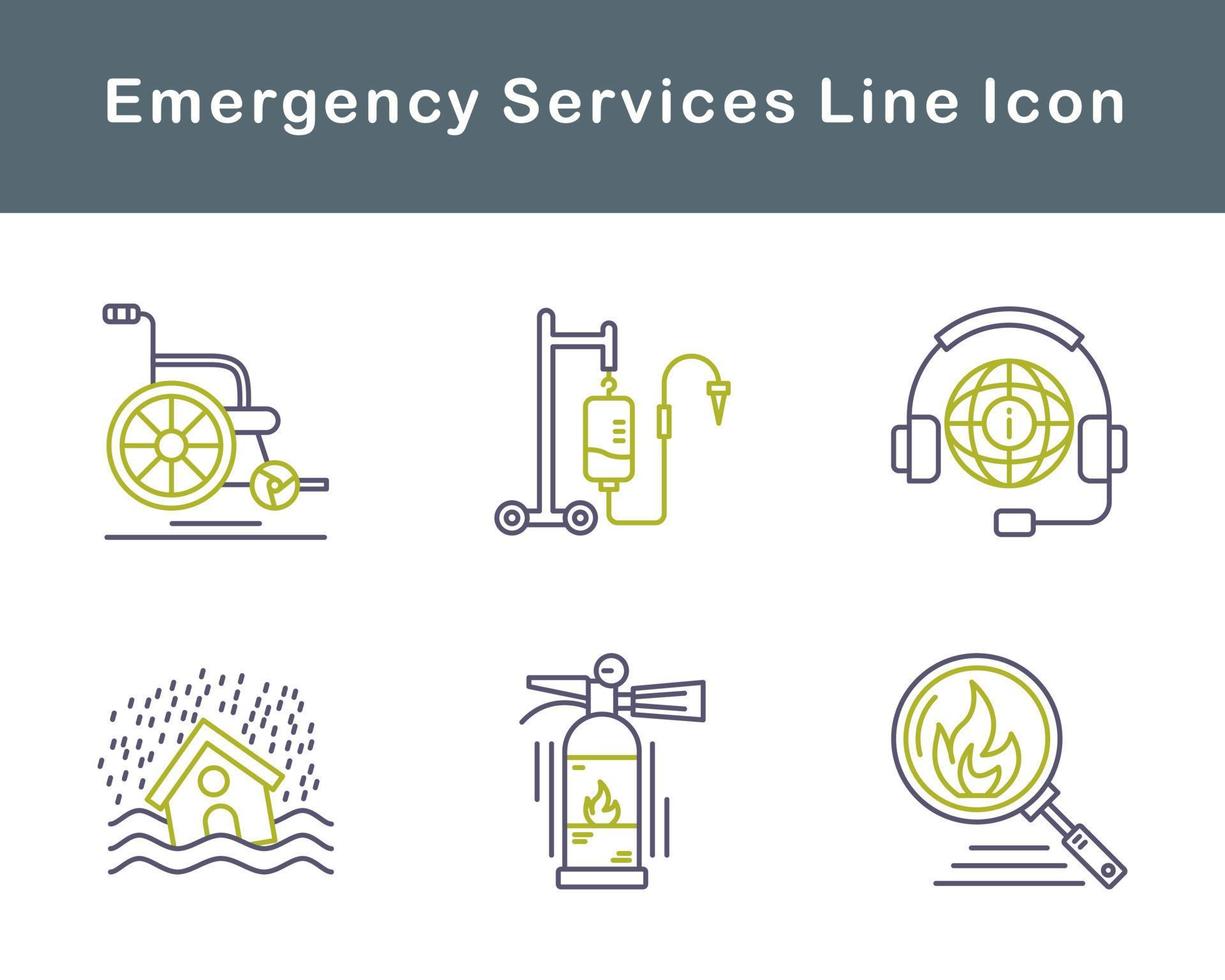 Emergency Services Vector Icon Set