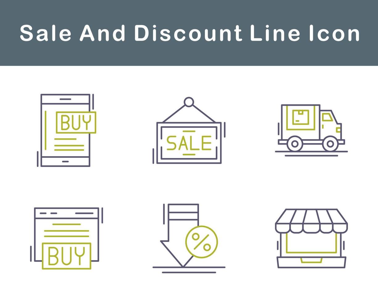 Sale And Discount Vector Icon Set