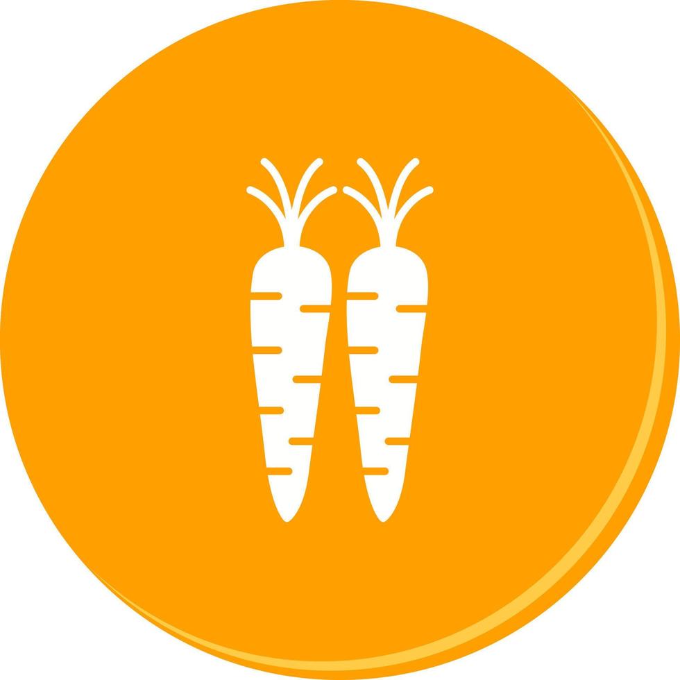 icono de vector de zanahorias