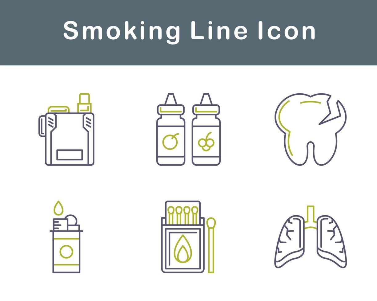 Smoking Vector Icon Set