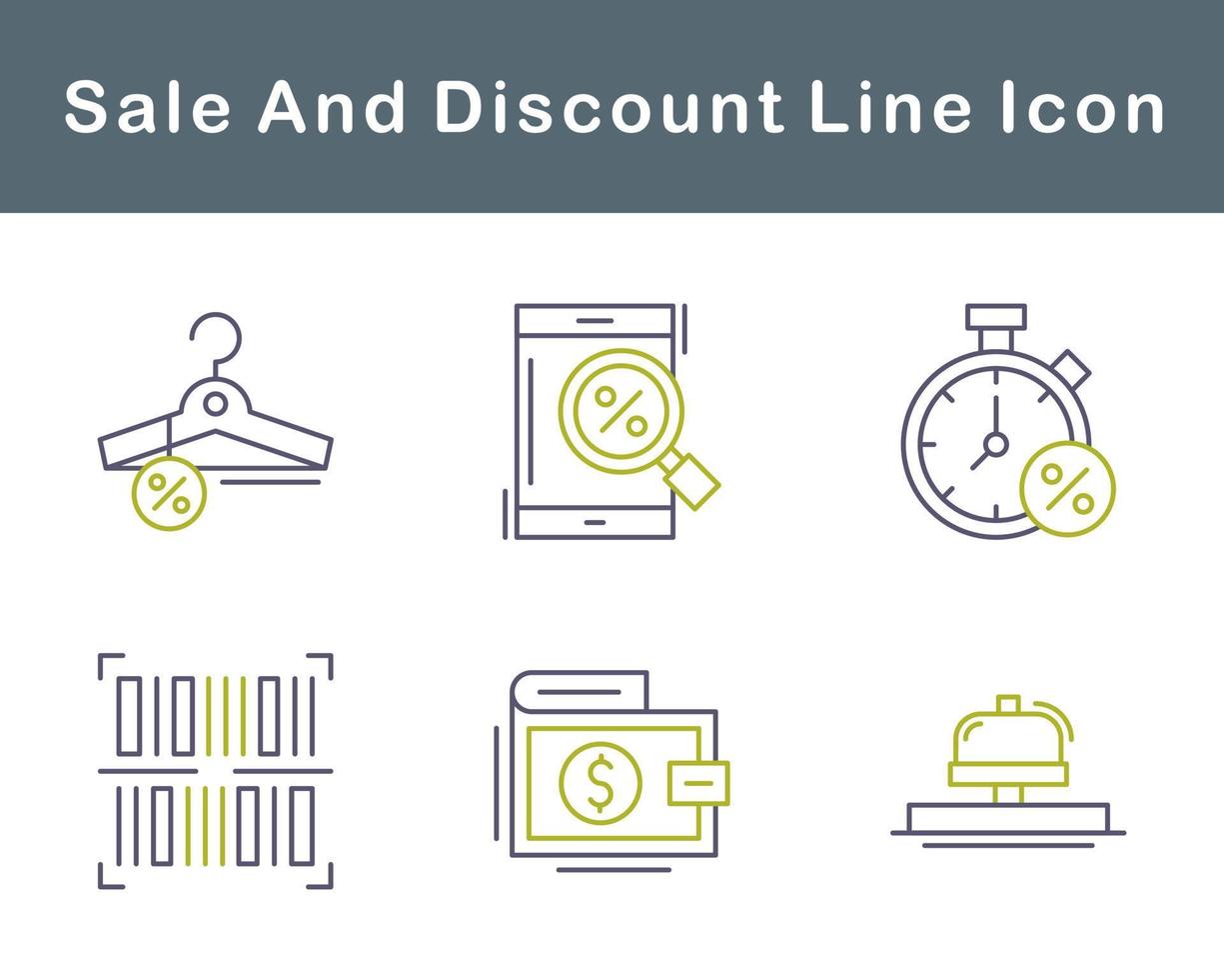 Sale And Discount Vector Icon Set