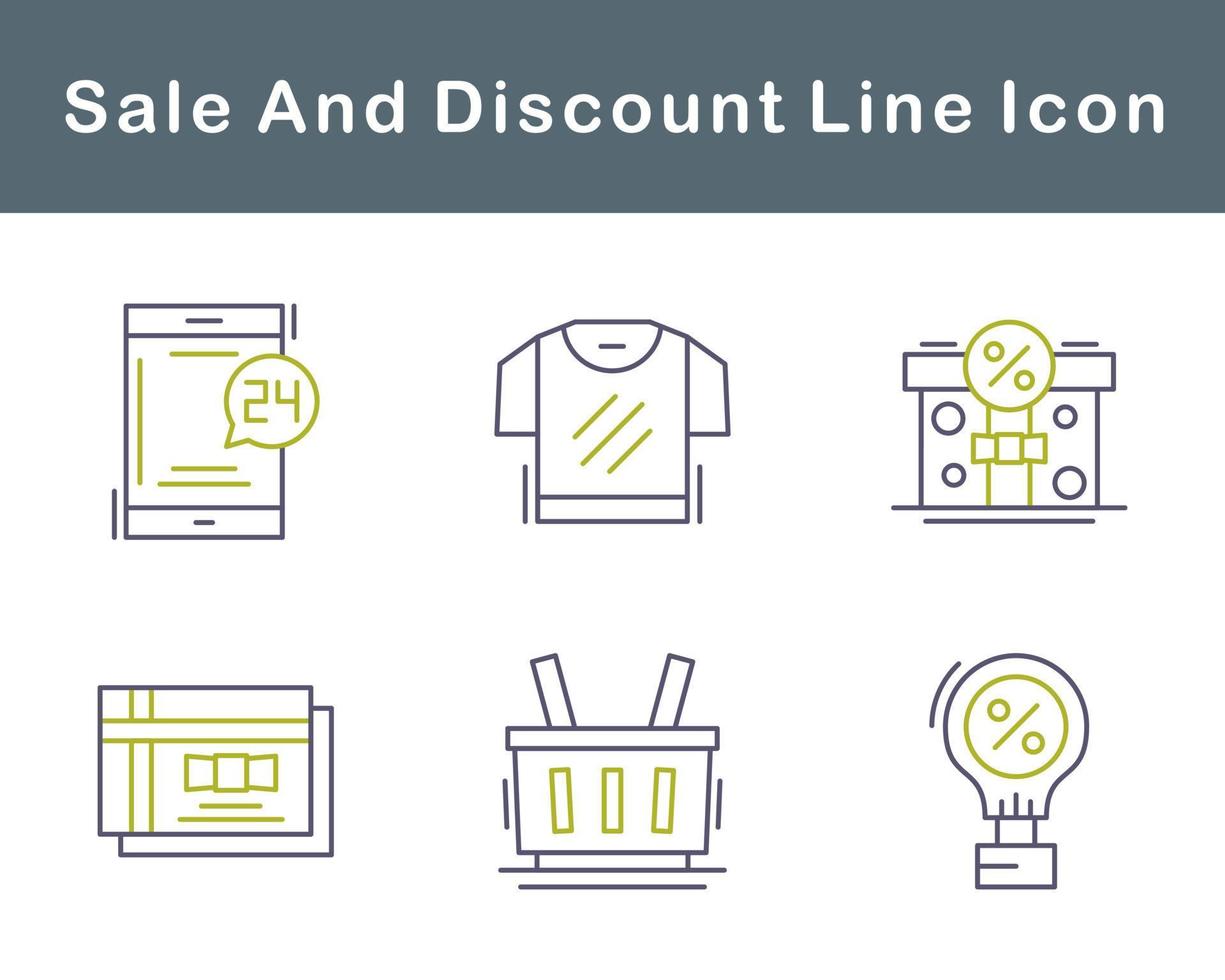 Sale And Discount Vector Icon Set