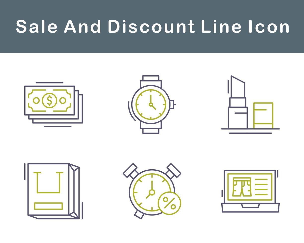 Sale And Discount Vector Icon Set