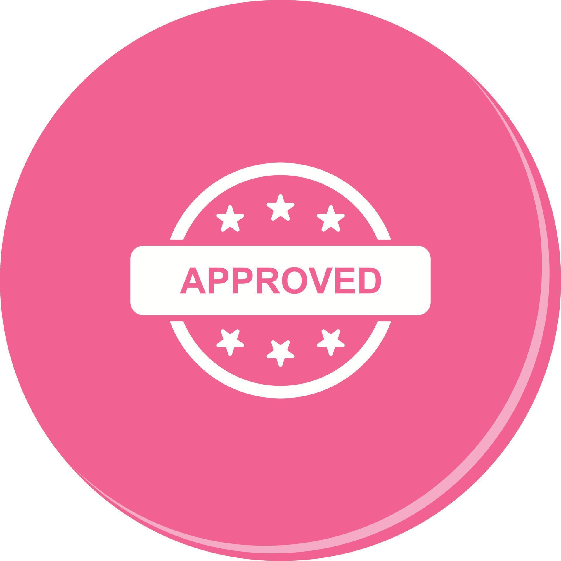 Approved Vector Icon 20708550 Vector Art at Vecteezy