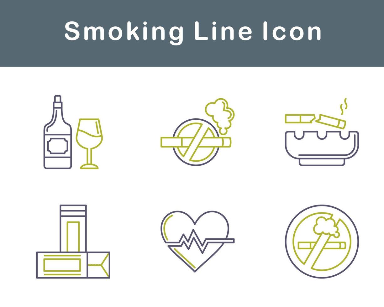 Smoking Vector Icon Set