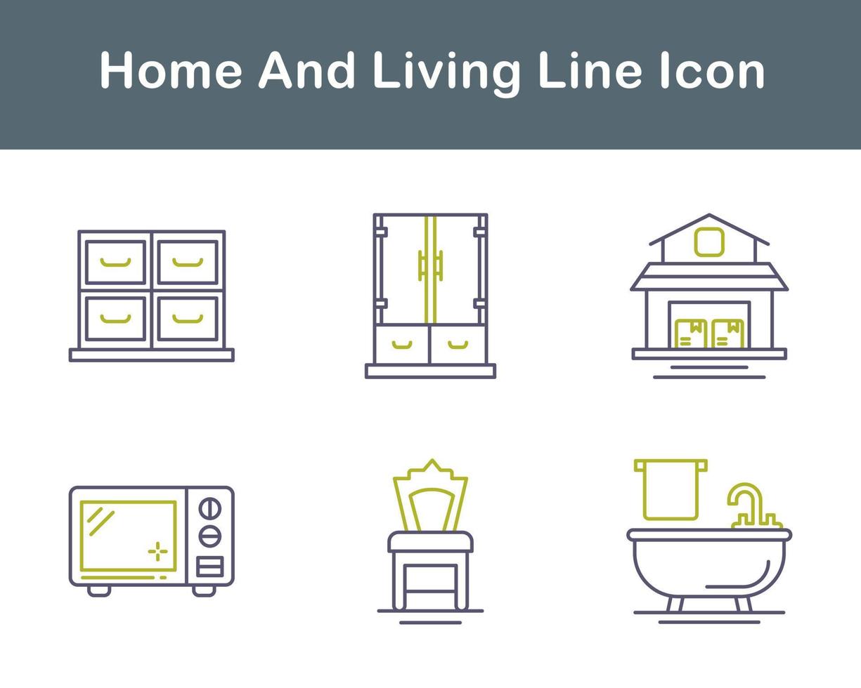Home And Living Vector Icon Set