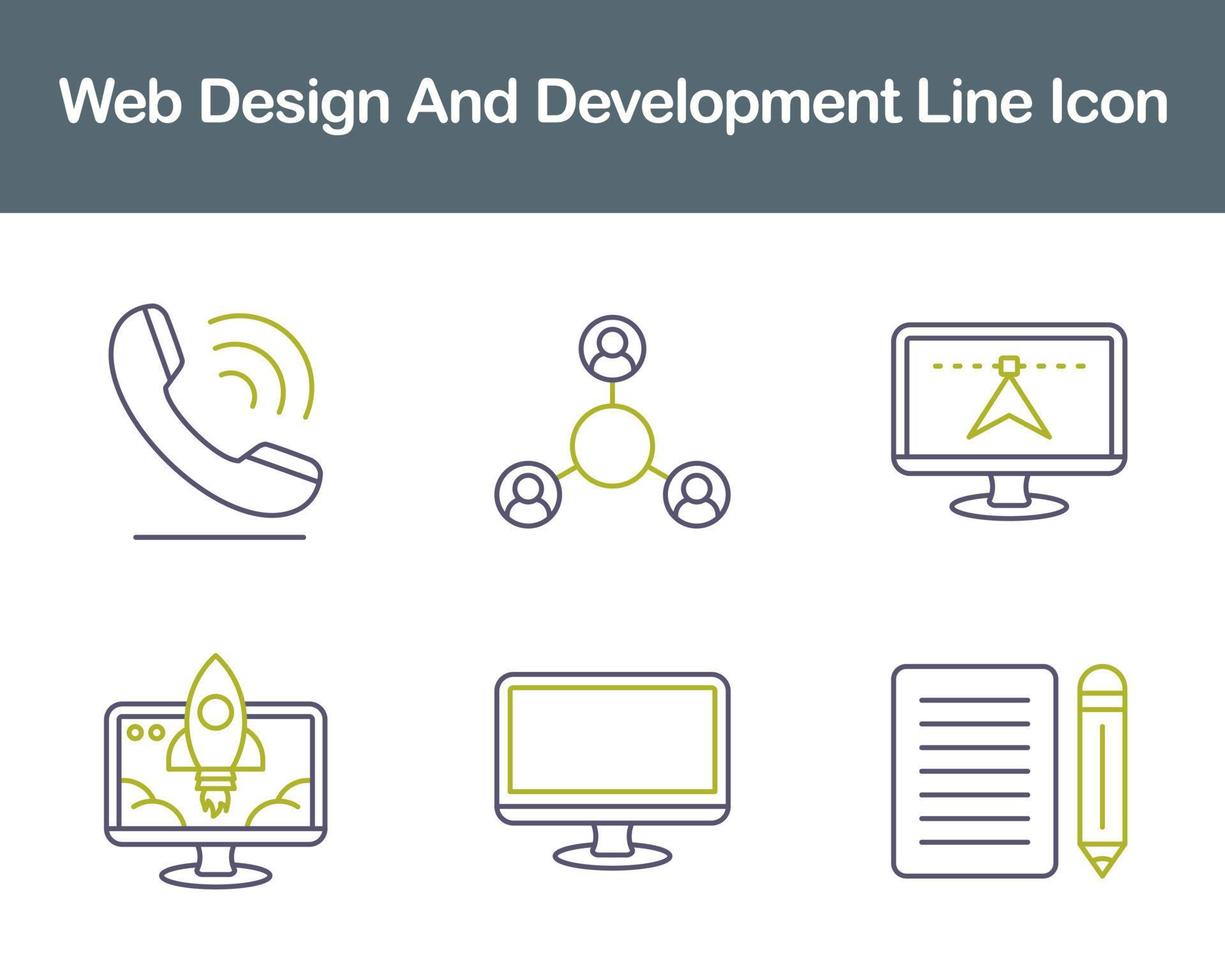 Web Design And Development Vector Icon Set