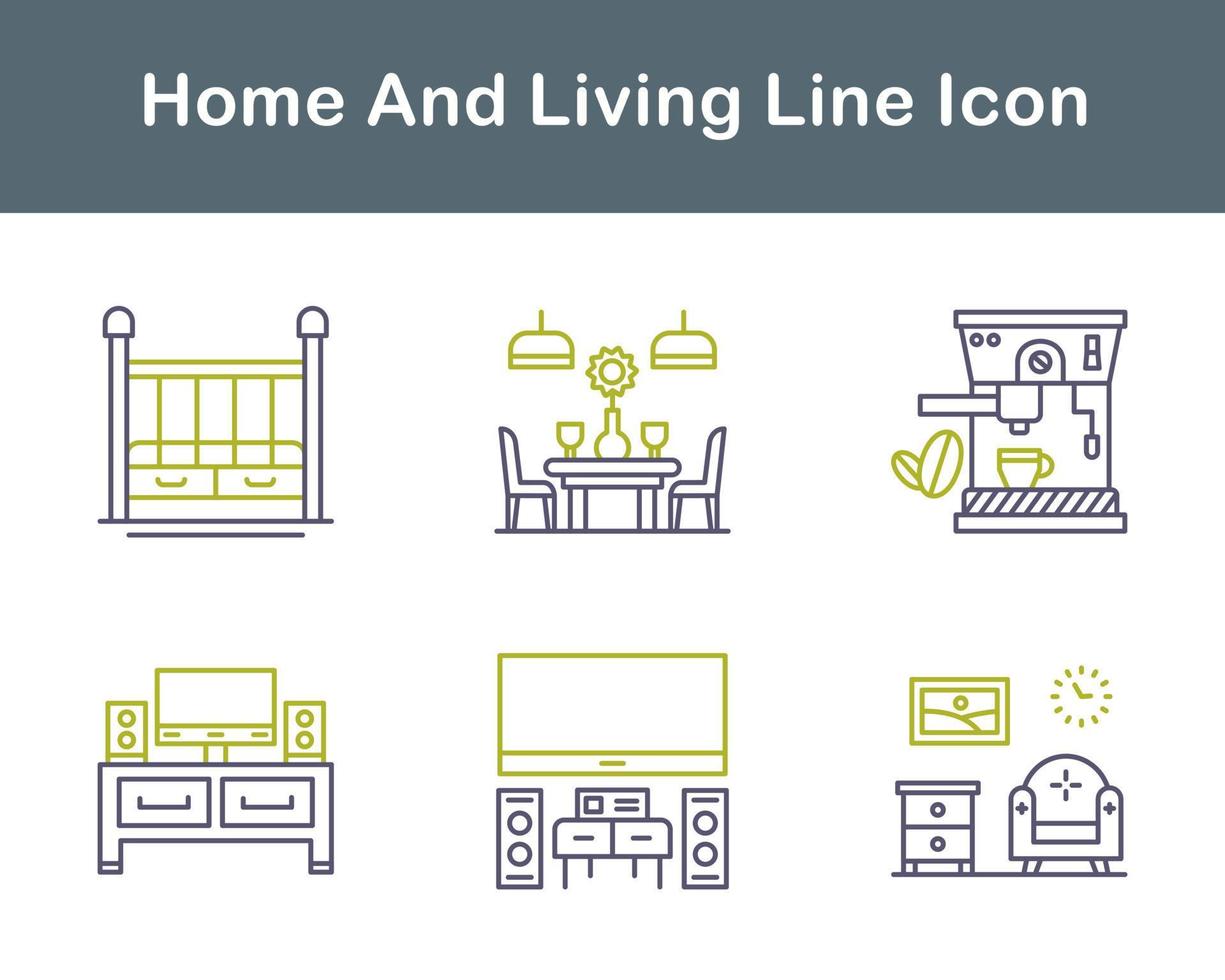 Home And Living Vector Icon Set