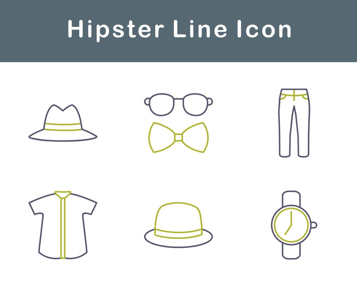 Hipster Vector Icon Set
