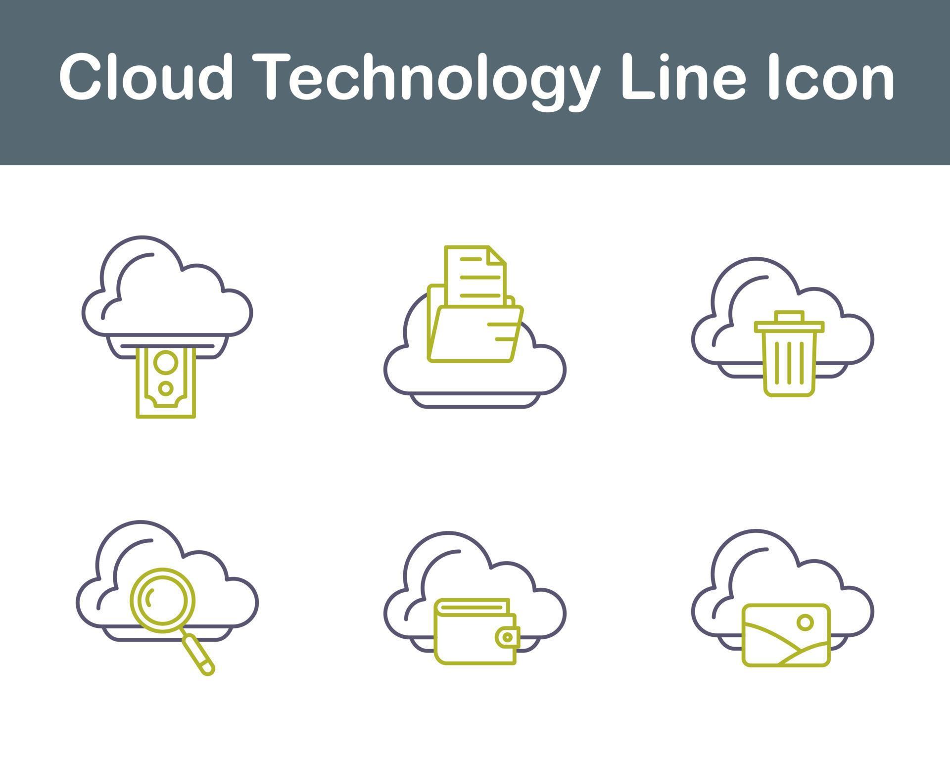 Cloud Technology Vector Icon Set 20708630 Vector Art at Vecteezy