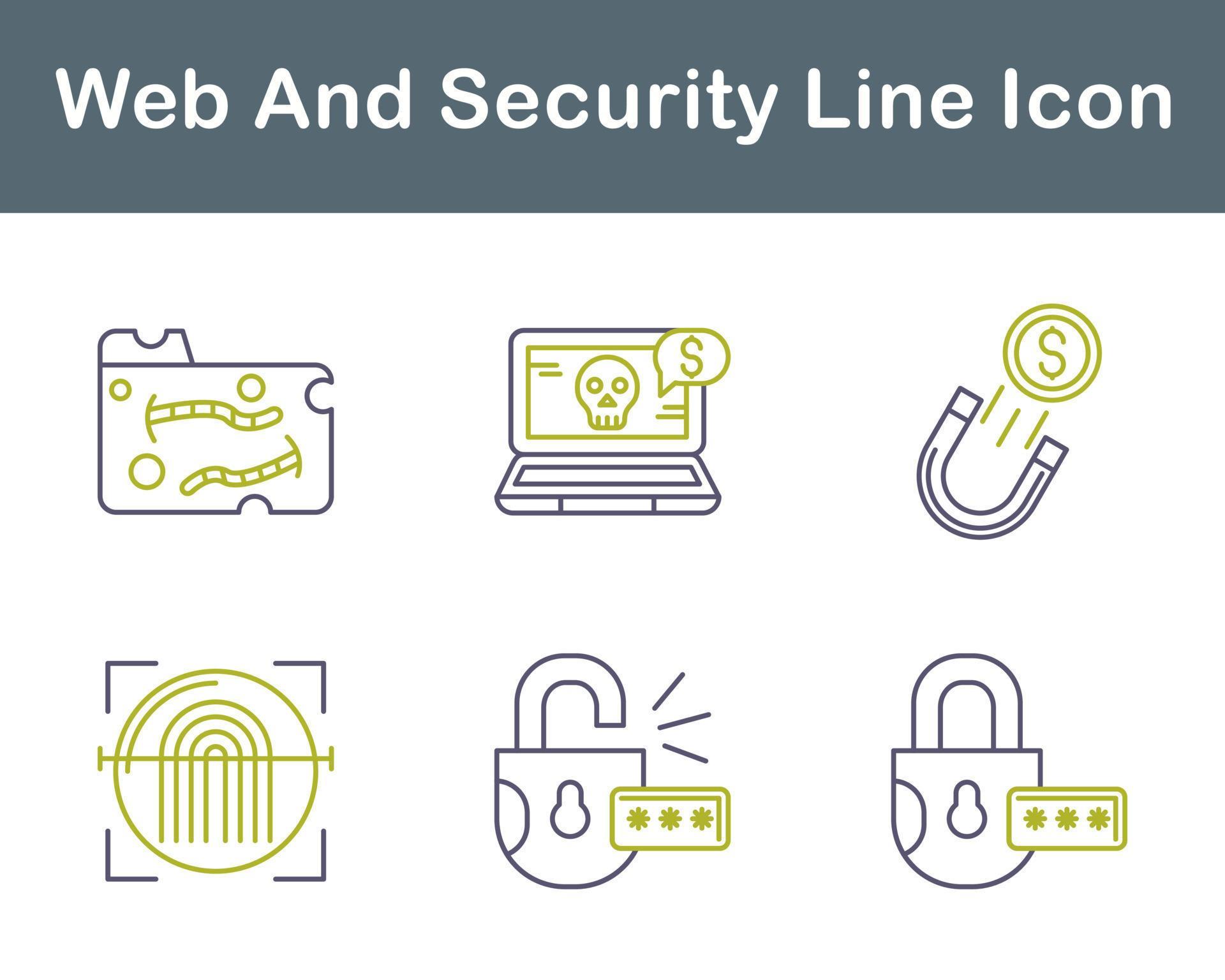 Web And Security Vector Icon Set 20708639 Vector Art at Vecteezy