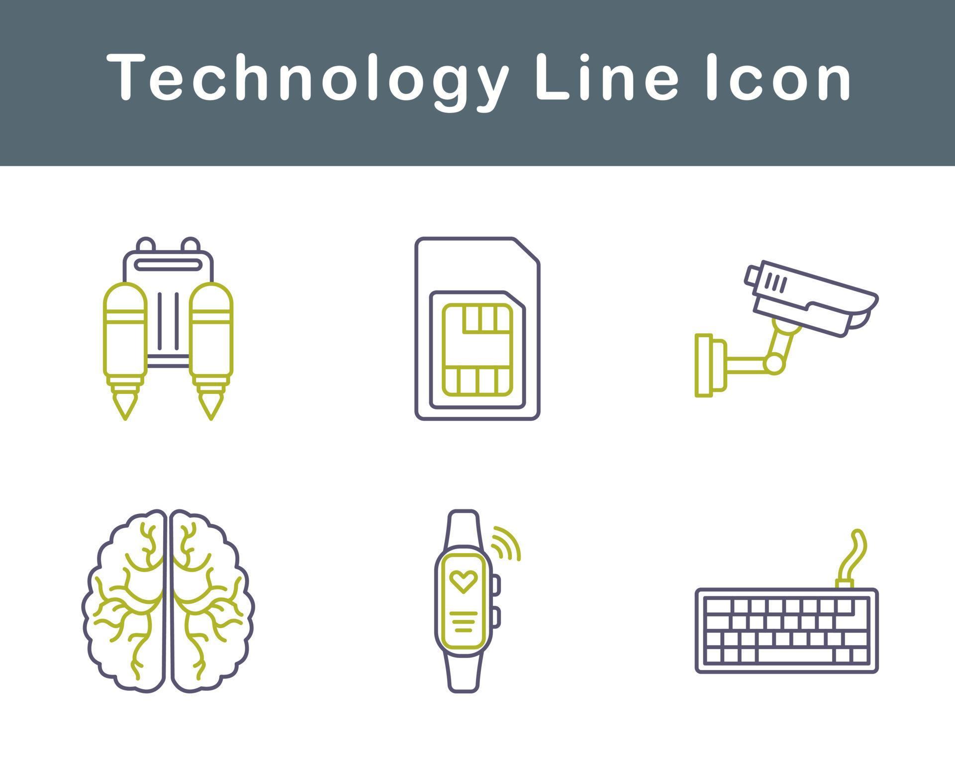 Technology Vector Icon Set 20708640 Vector Art at Vecteezy