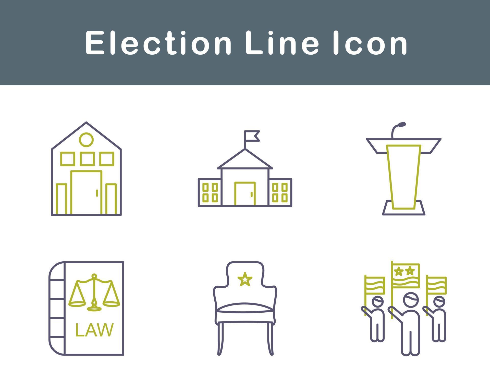 Election Vector Icon Set 20708651 Vector Art at Vecteezy