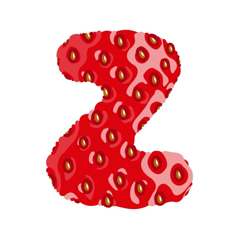 strawberry-font-letter-z-alphabetical-character-with-strawberry