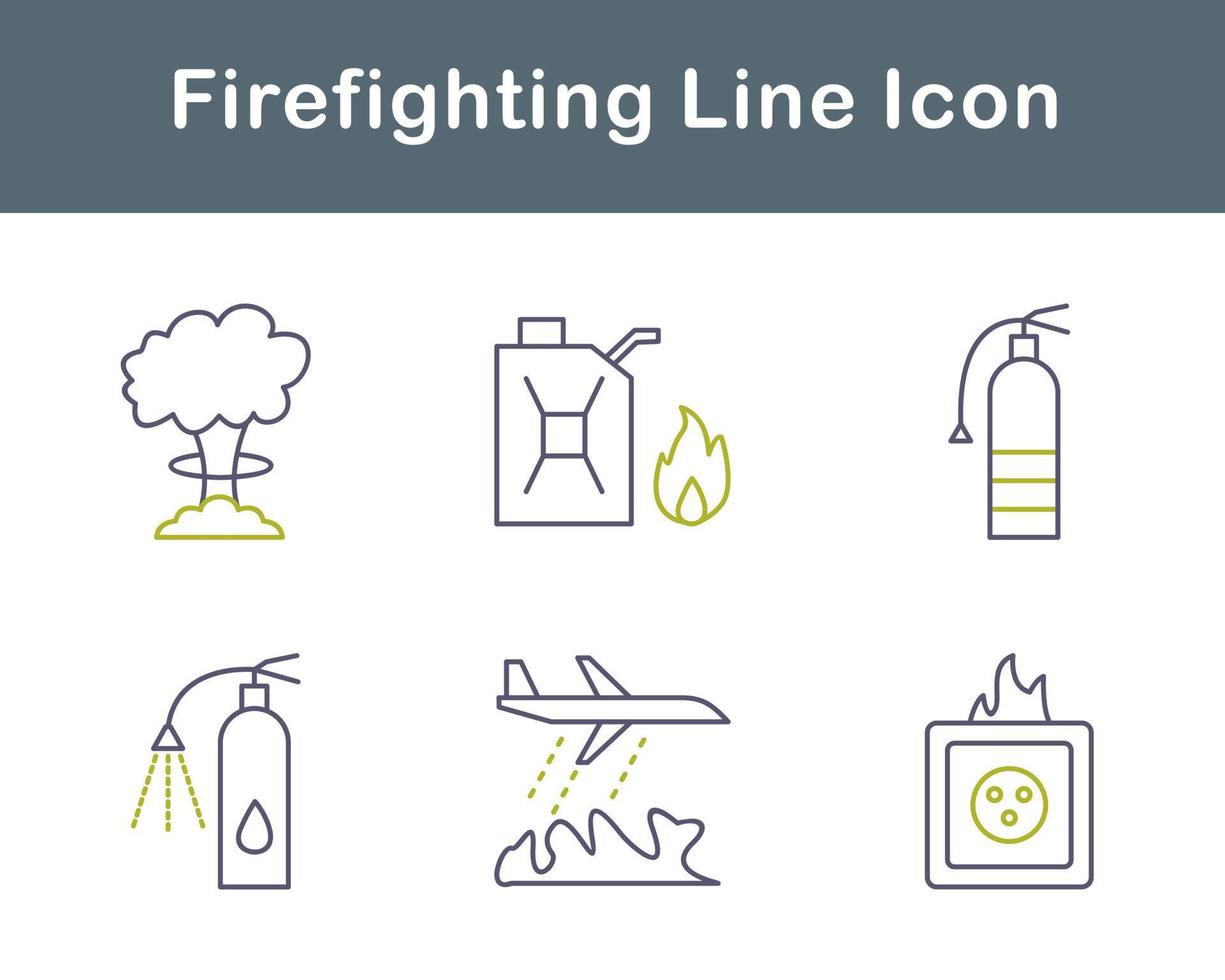 Firefighting Vector Icon Set