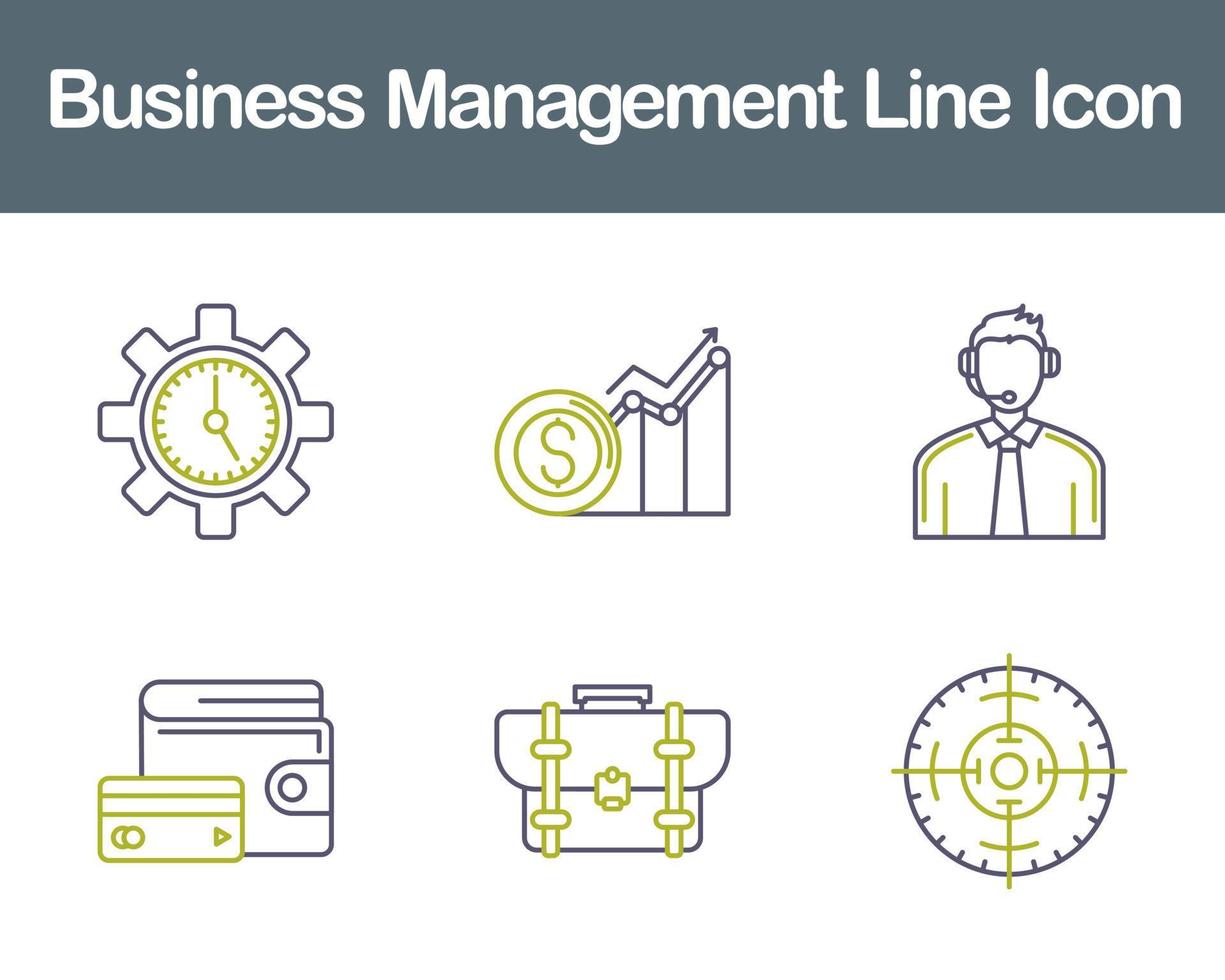 Business Management Vector Icon Set