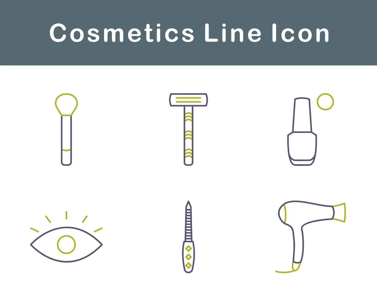 productos cosméticos vector icono conjunto