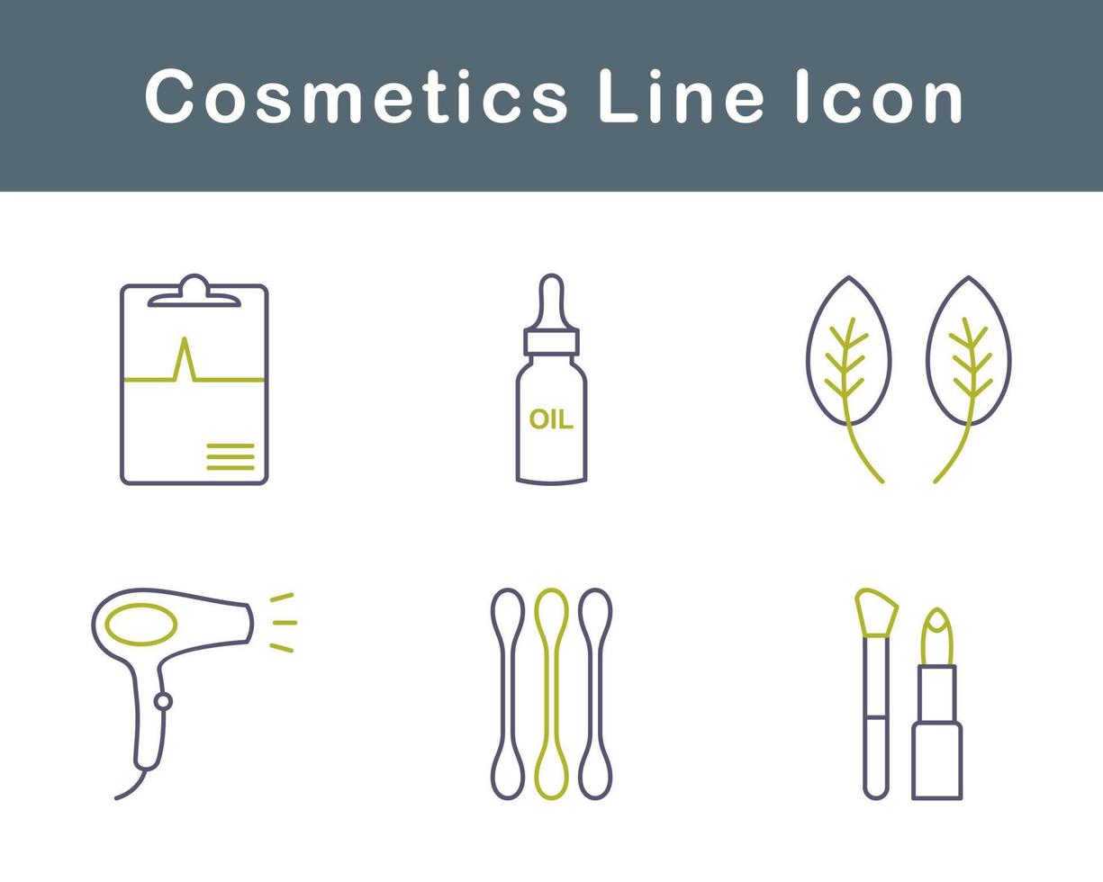 productos cosméticos vector icono conjunto