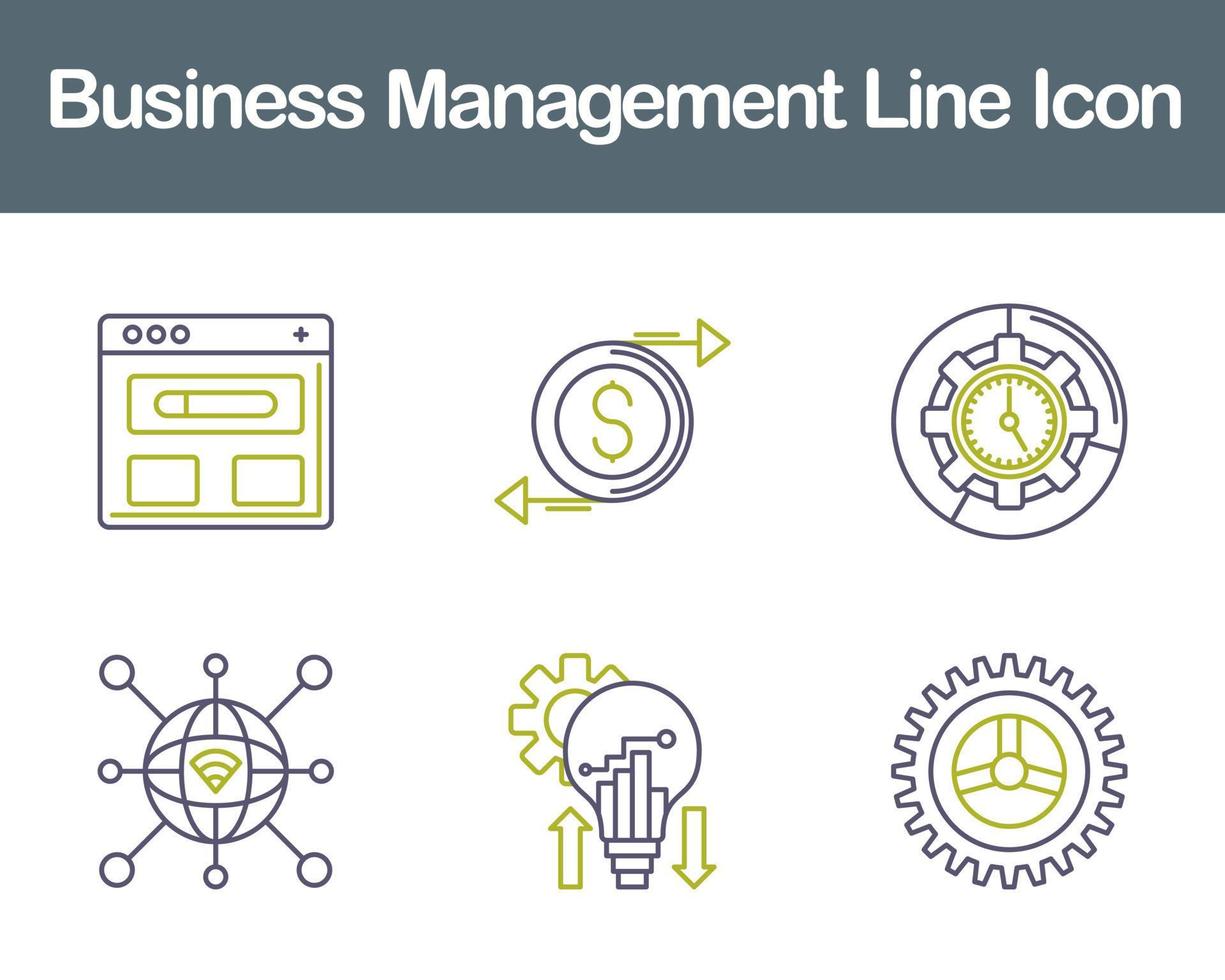 Business Management Vector Icon Set