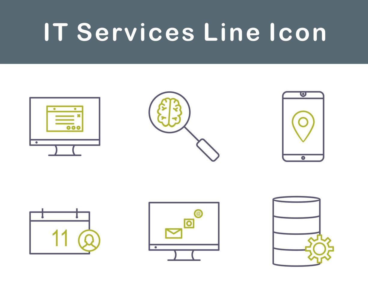 IT Services Vector Icon Set