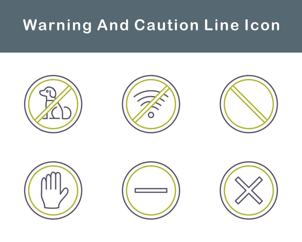 Warning And Caution Vector Icon Set