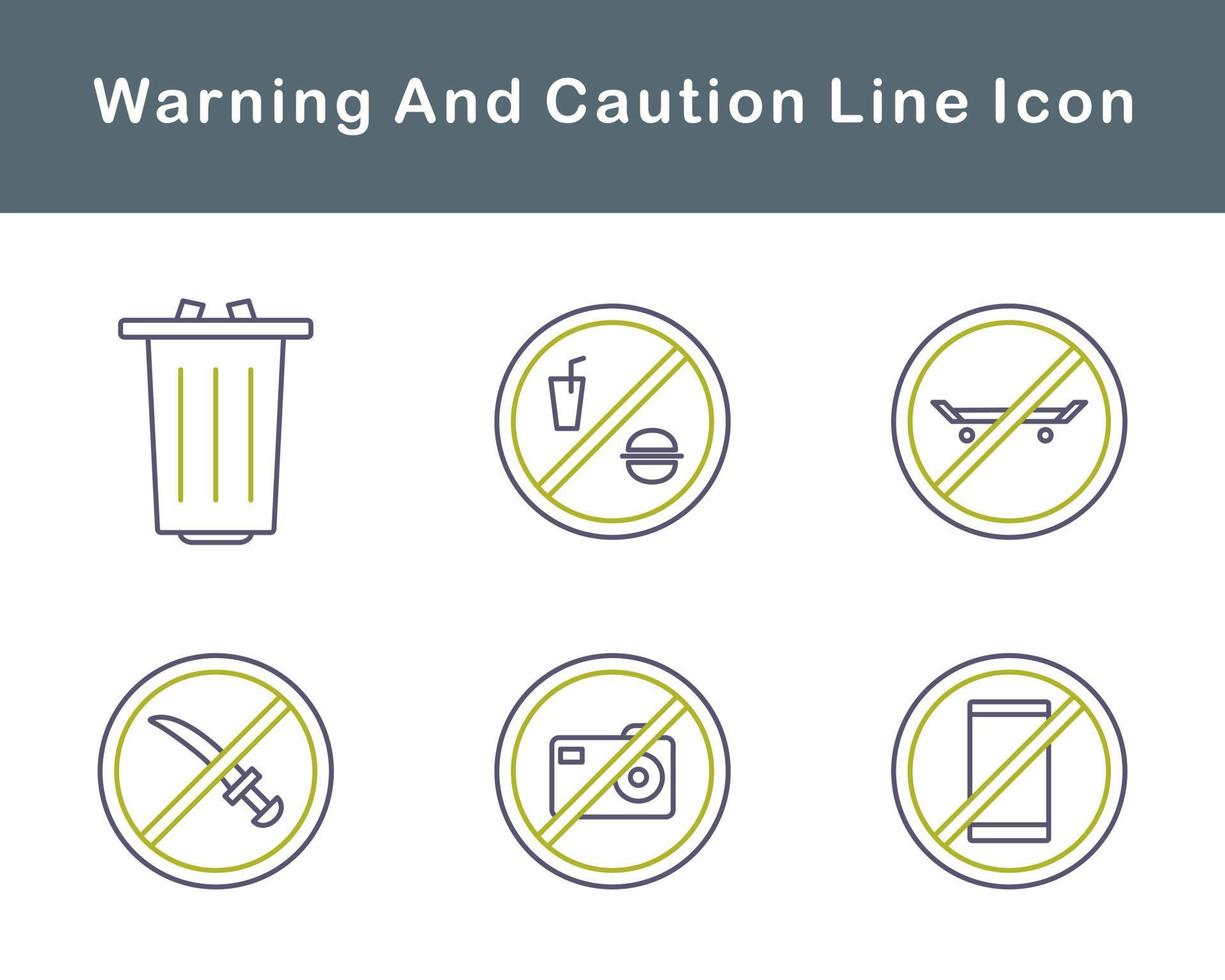 Warning And Caution Vector Icon Set