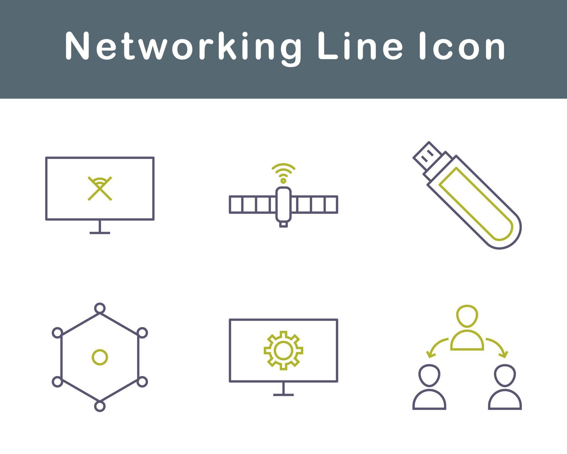 Networking Vector Icon Set 20708996 Vector Art at Vecteezy