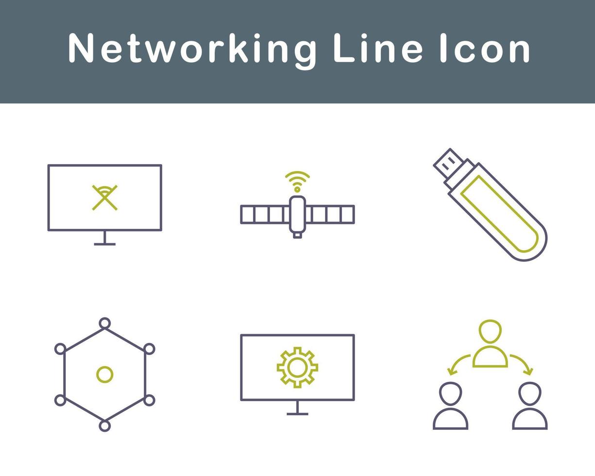 Networking Vector Icon Set