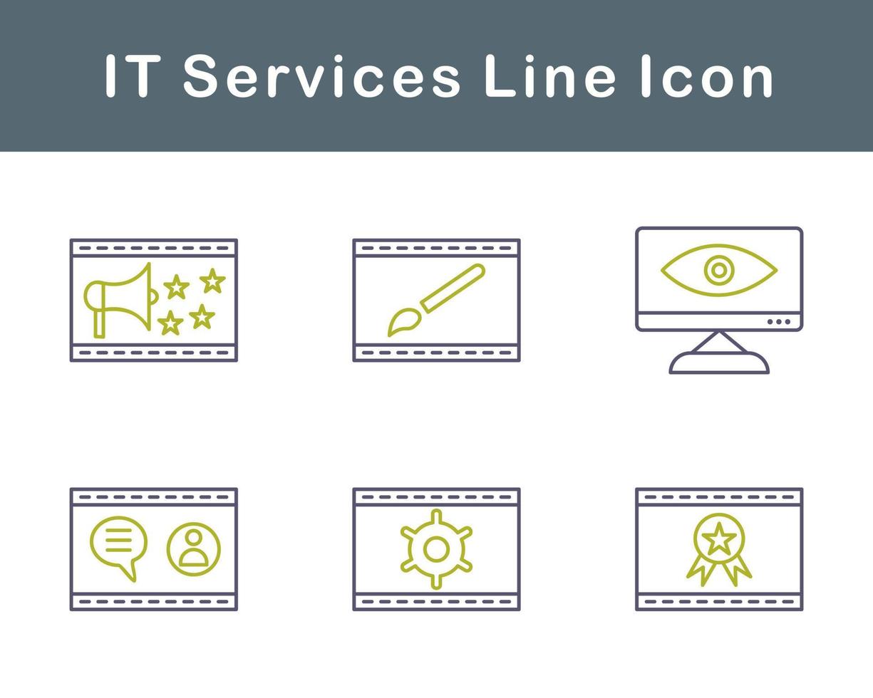 IT Services Vector Icon Set