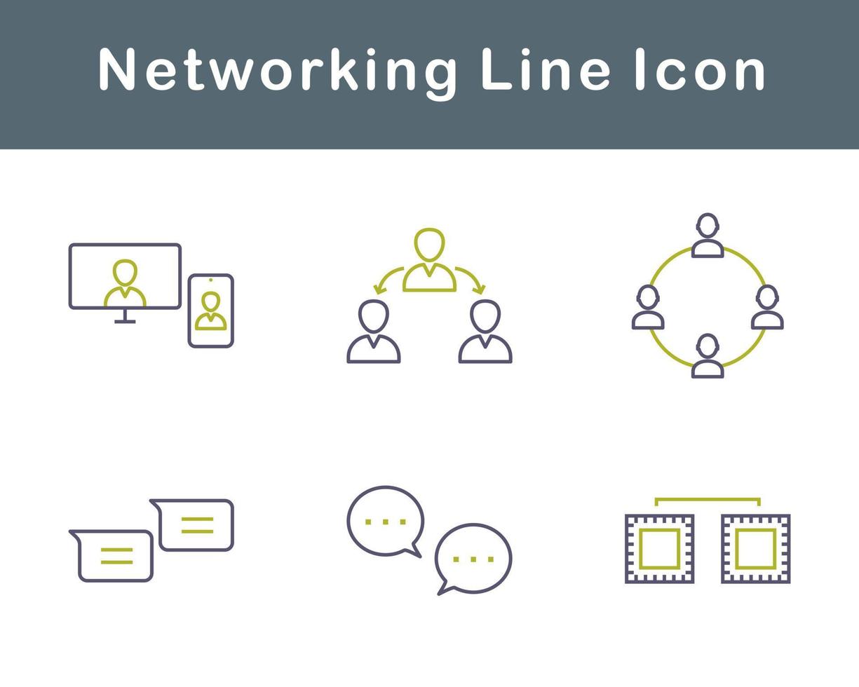 Networking Vector Icon Set