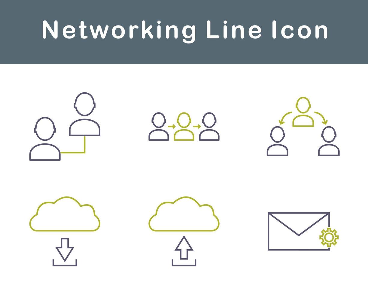 Networking Vector Icon Set