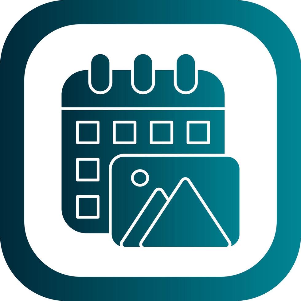 Content Calendar Vector Icon Design