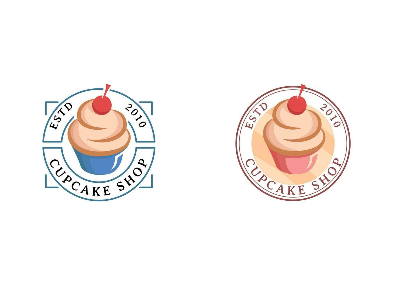 Sweet Cake Logo Cupcake Logo Icon vector