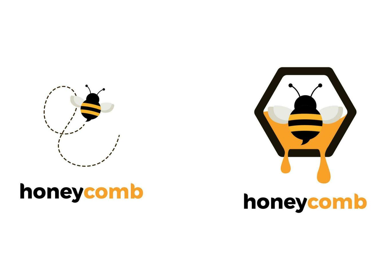 Honey Bee animals logo vector