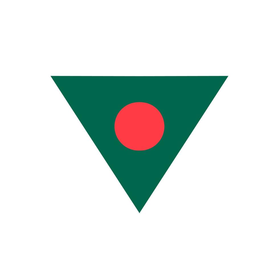 Bangladesh flag design illustration, icon flag design with elegant concept vector