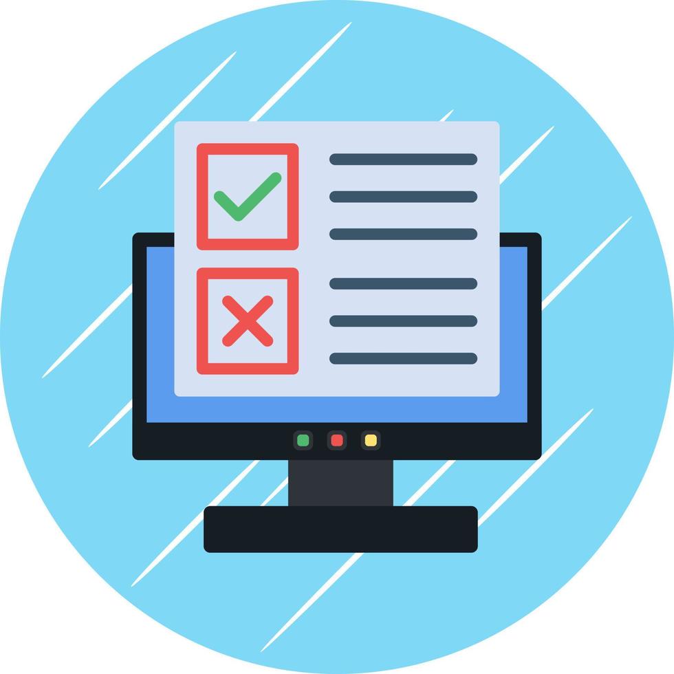 Online Survey Vector Icon Design