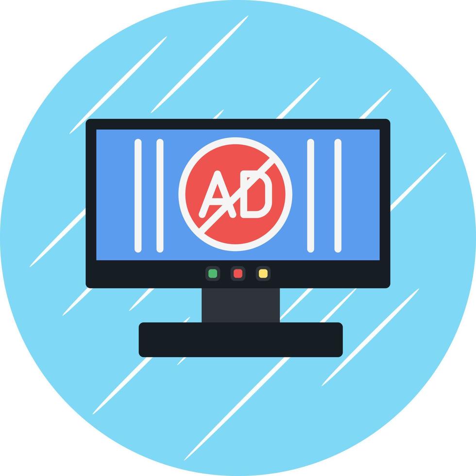 Ad Blocker Vector Icon Design