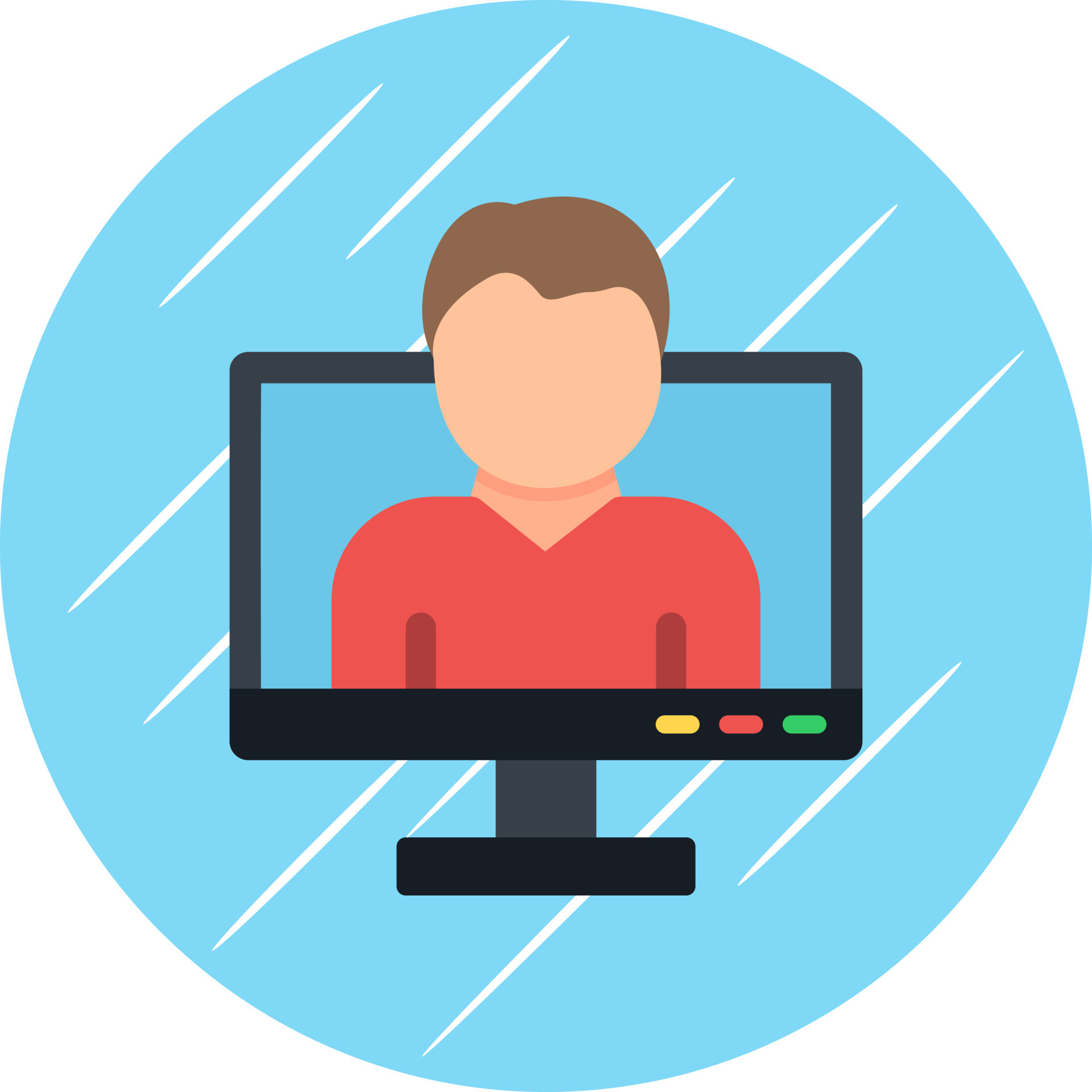 Employment Online Service Vector Icon Design 20709492 Vector Art at